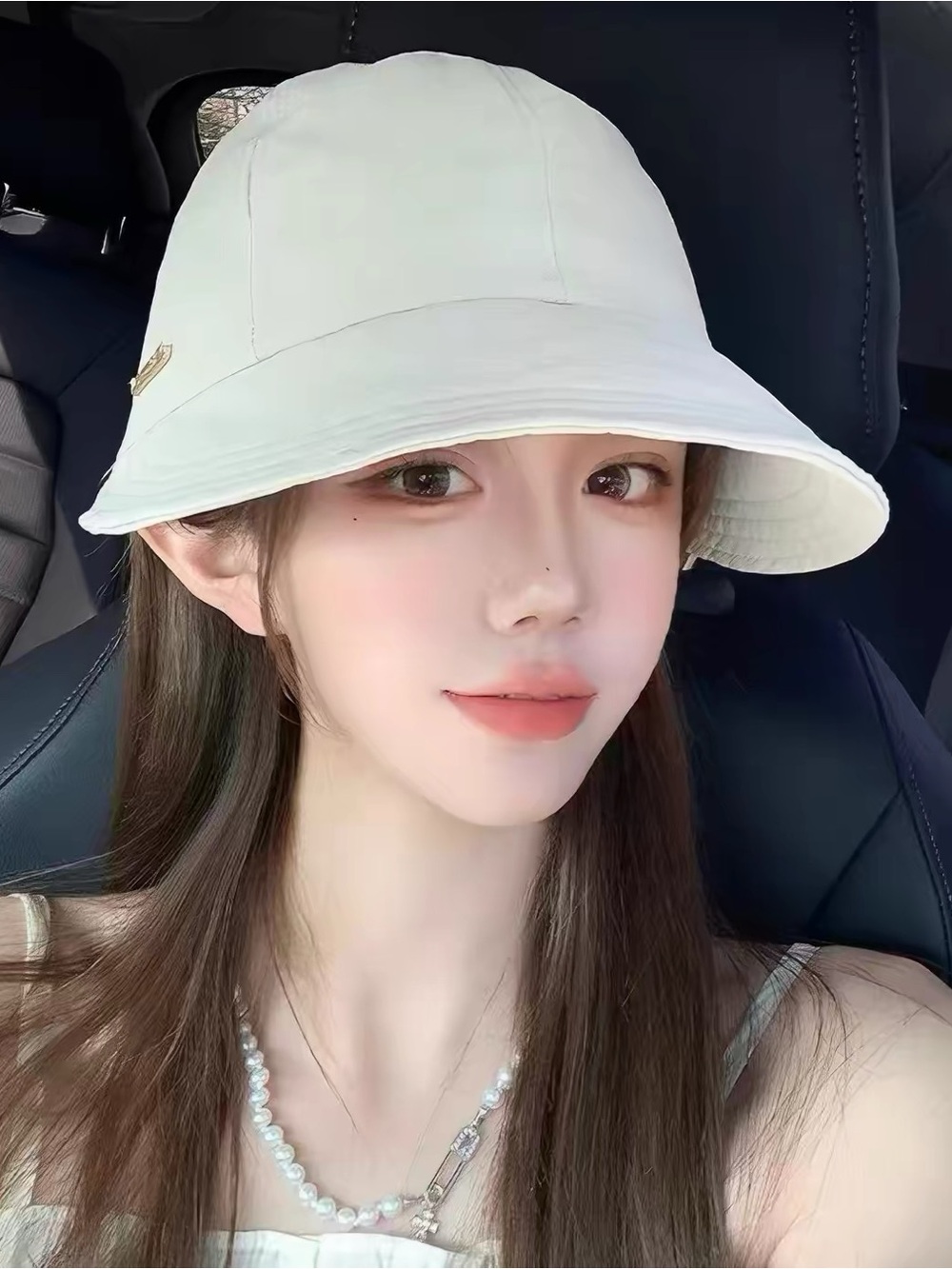 Women's White Bucket Hat - Lightweight Sun Bucket Cap